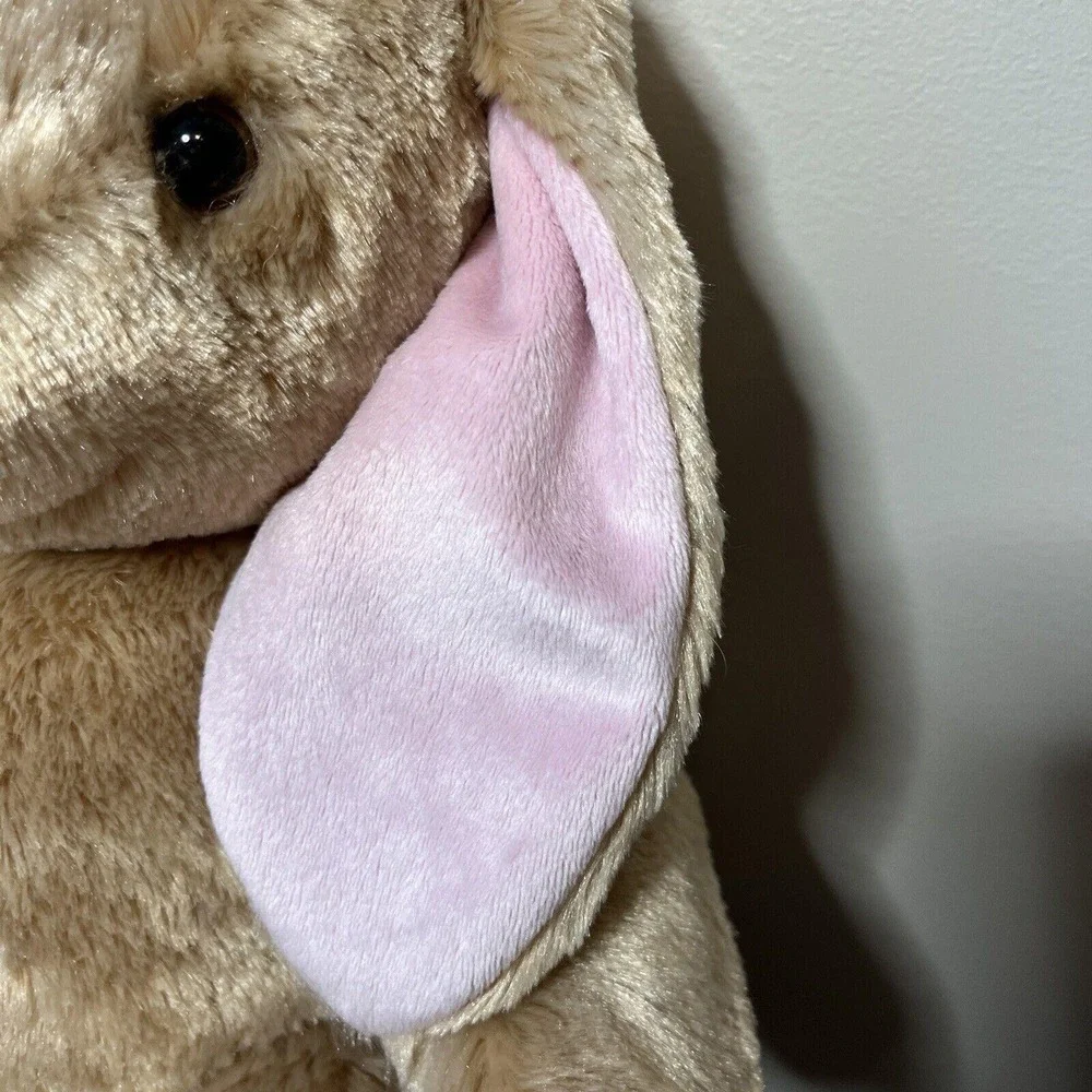 VTG 2002 Build-a-Bear Brown Tan‎ Sitting Fluffy Bunny Rabbit Stuffed Plush BAB